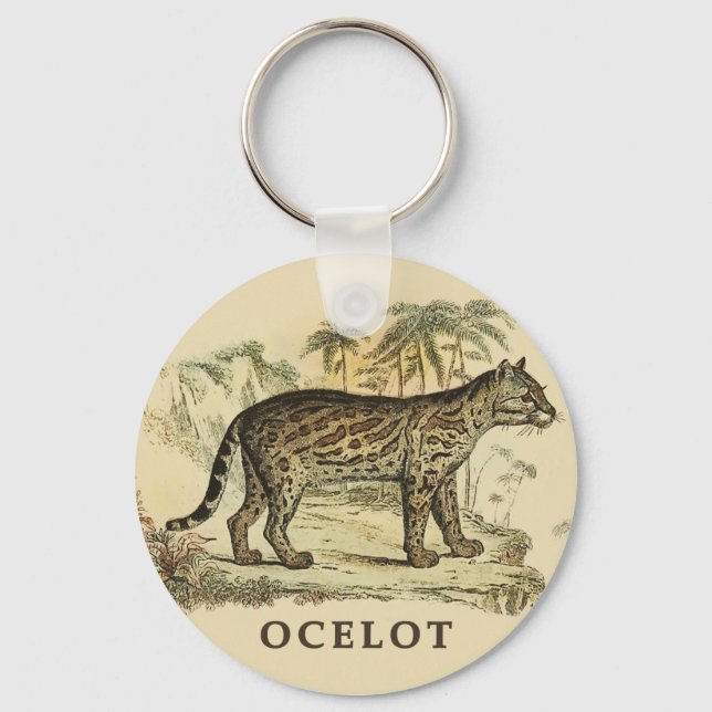 Vintag Ocelot Schlüsselanhänger (Vorderseite)