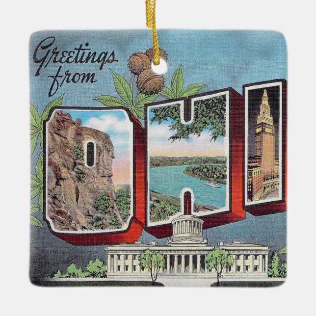 Vintag Ohio Keramikornament (Vorderseite)