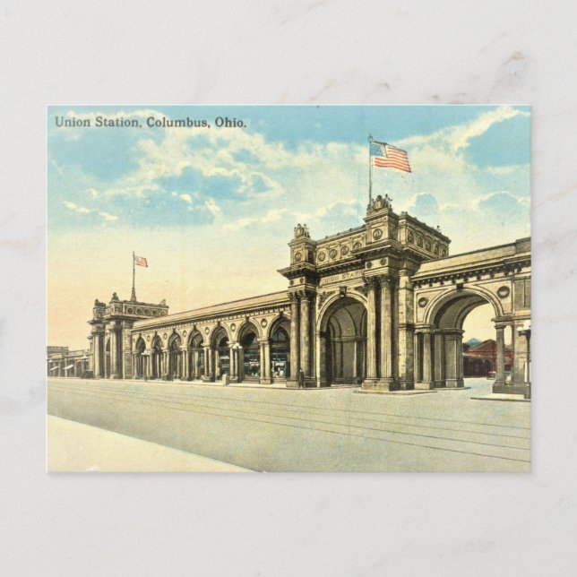 Vintag Ohio United Staaten Postkarte (Vorderseite)