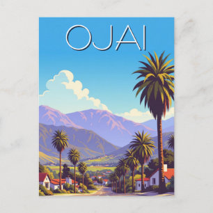 Vintag Ojai Kalifornien Postkarte