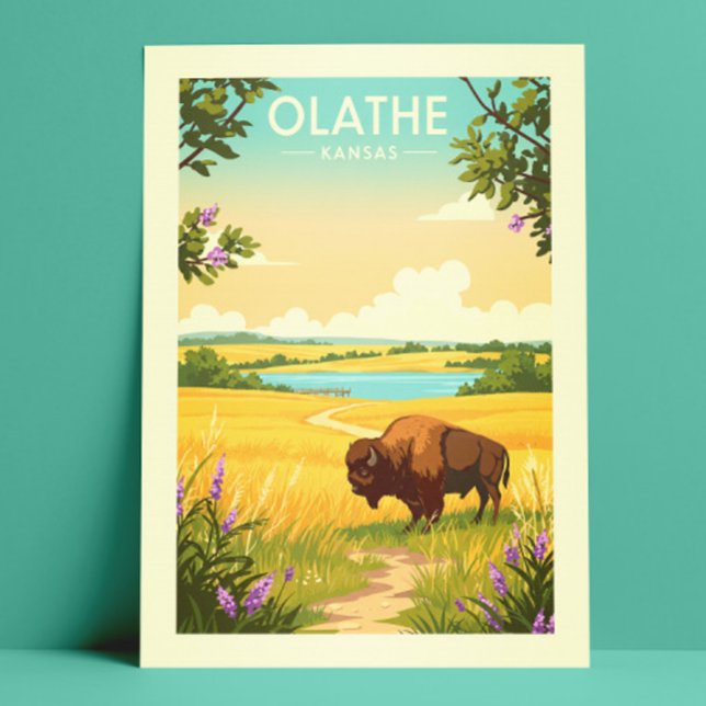 Vintag Olathe Kansas Postkarte (Von Creator hochgeladen)