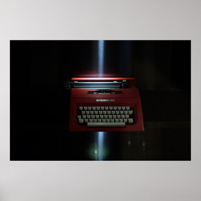 Vintag Olivetti Schreibwriter Poster (Vorne)