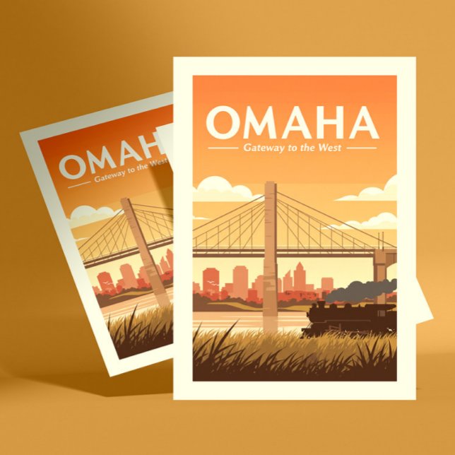 Vintag Omaha Nebraska Postkarte (Von Creator hochgeladen)
