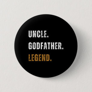 Vintag Onkel Godvater Legend Witziger neuer Onkel Button