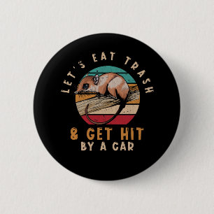 Vintag Opossum Trash Joke Button
