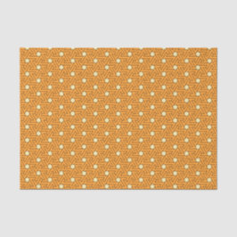 Vintag Orange Beige Triskelion Ägyptisches Muster Seidenpapier