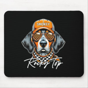 Vintag Orange Blooded Tennessee Dog Lover Rocky T Mousepad