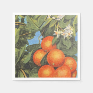 Vintag Orange Blossom Citrus Serviette