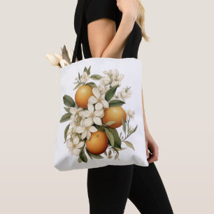 Vintag Orange Blume Küche Tasche