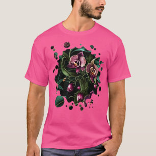 Vintag Orchid Inspirierte Blume Pflanze Lover Funn T-Shirt