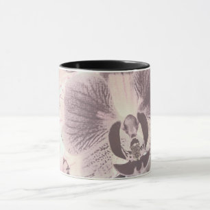 Vintag, orchid tasse