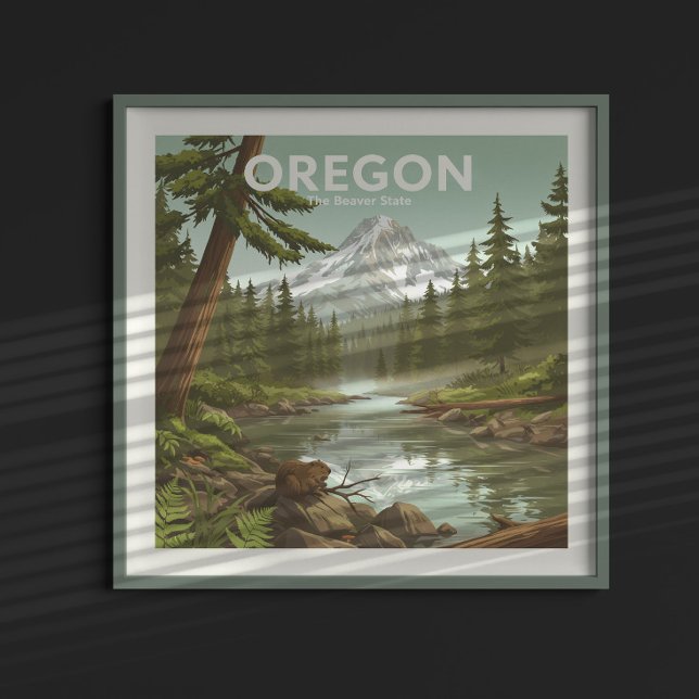 Vintag Oregon Poster (Von Creator hochgeladen)