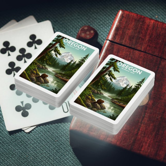 Vintag Oregon Spielkarten (Von Creator hochgeladen)