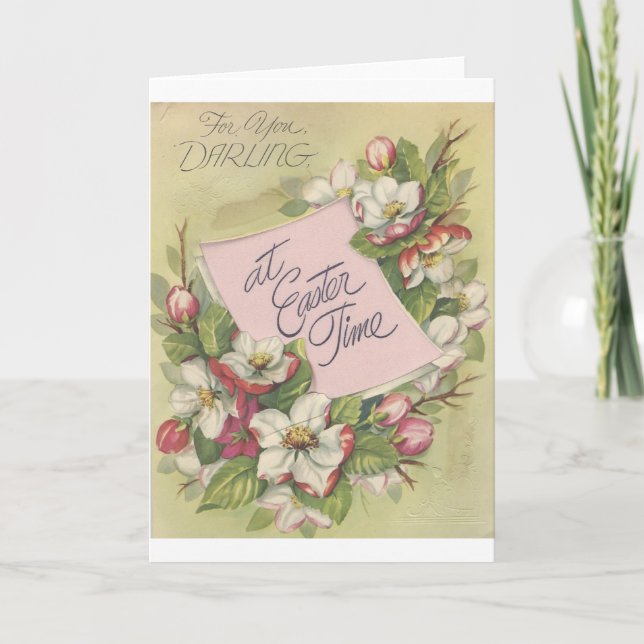 Vintag Osterdarling "Mario" Feiertagskarte (Vorderseite)