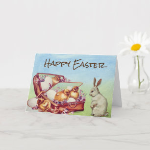 Vintag Osterhase Karte
