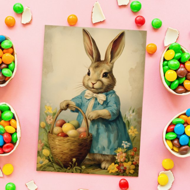 Vintag Osterhase Karte (Von Creator hochgeladen)