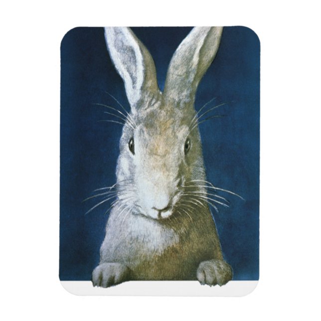 Vintag Osterhase, Niedliches Furtweinkaninchen Magnet (Vertikal)