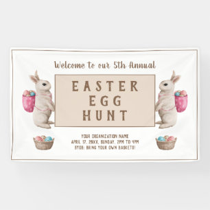 Vintag Ostern Eizelljagd Banner