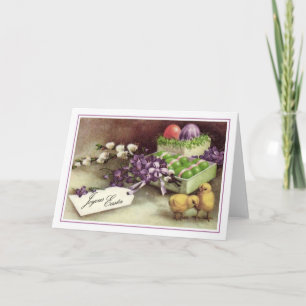Vintag Ostern Feiertagskarte
