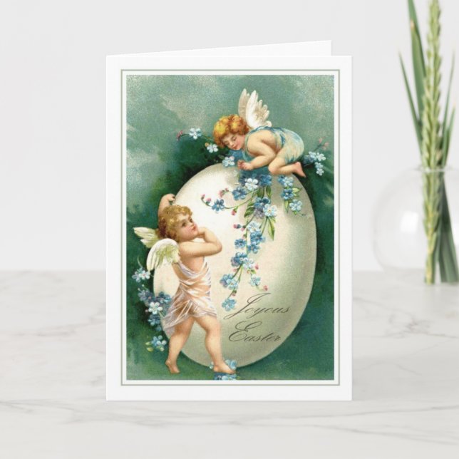 Vintag Ostern Feiertagskarte (Vorderseite)