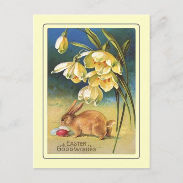 Vintag Ostern Feiertagspostkarte (Vorderseite)