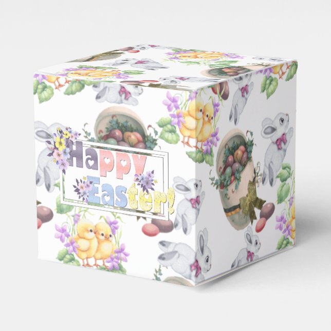 Vintag Ostern Geschenkschachtel (Vorderseite)