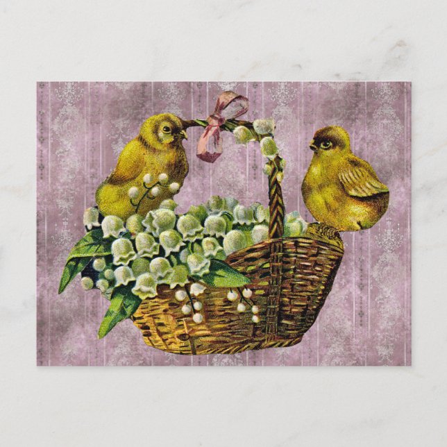 Vintag Ostern Postkarte (Vorderseite)