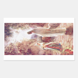 Vintag: Ostern - Rechteckiger Aufkleber