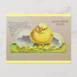Vintag Ostern wünscht Niedliche Küken Postkarte