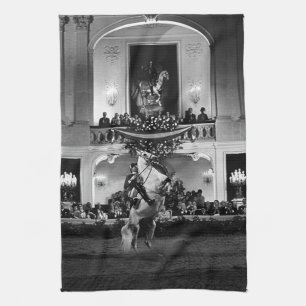 Vintag Österreich Wien Spanischer Courbette Geschirrtuch