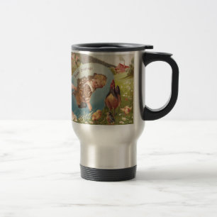 Vintag-OsterViktorianische Girl & Boy Reisebecher