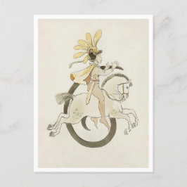 Vintag Ottilia Adelborg Blumennummer - 6 Postkarte