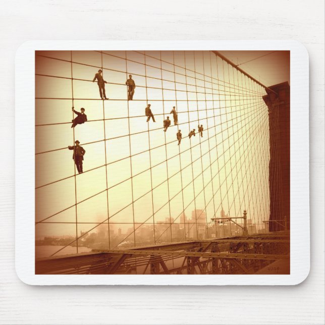 Vintag Painters Brooklyn Bridge Mousepad (Vorne)
