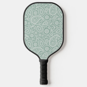 Vintag Paisley Pattern Grün Pickleball Schläger