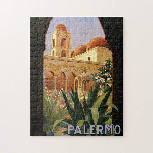 Vintag Palermo Italien Reisen Werbung (Vertikal)