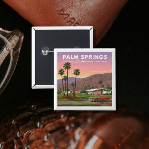 Vintag Palm Springs California Button