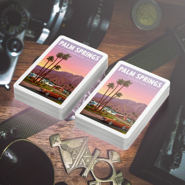 Vintag Palm Springs California Spielkarten (Von Creator hochgeladen)