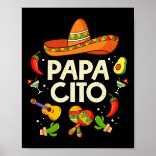 Vintag Papa Cito Cinco De Mayo Mexiko Party Poster