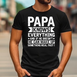 Vintag Papa weiß alles | Funny Papa T-Shirt