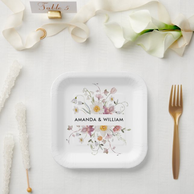 Vintag Pappteller (Hochzeit)