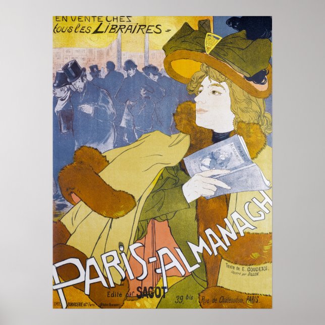 Vintag Paris Almanach Cover Poster (Vorne)