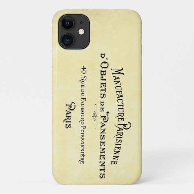 Vintag Paris Business Card Case-Mate iPhone Hülle (Rückseite)