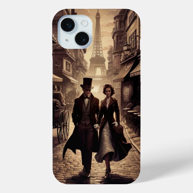 Vintag Paris Case-Mate iPhone Hülle (Rückseite)