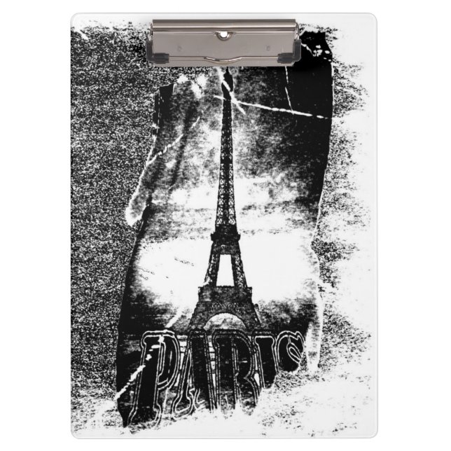 Vintag Paris Eiffel Tower Klemmbrett (Vorderseite)