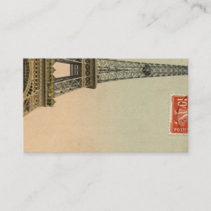 Vintag Paris Eiffelturm Postkarte Platzkarten