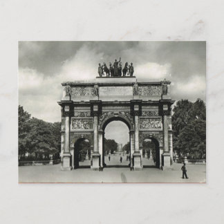 Vintag Paris, Etoile, Arc de Triumphe Postkarte