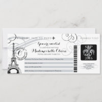 Vintag Paris Frankreich Geburtstagsparty Boarding