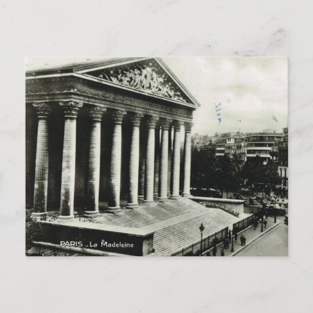 Vintag Paris, Paris, La Madeleine Postkarte (Vorderseite)