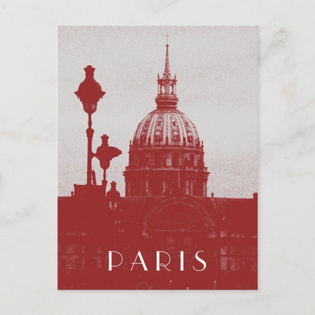 Vintag Paris Postkarte (Vorderseite)