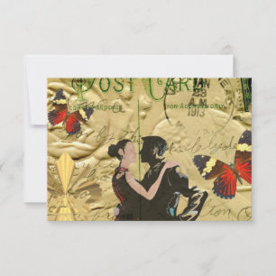 Vintag Paris Tango Postkarte